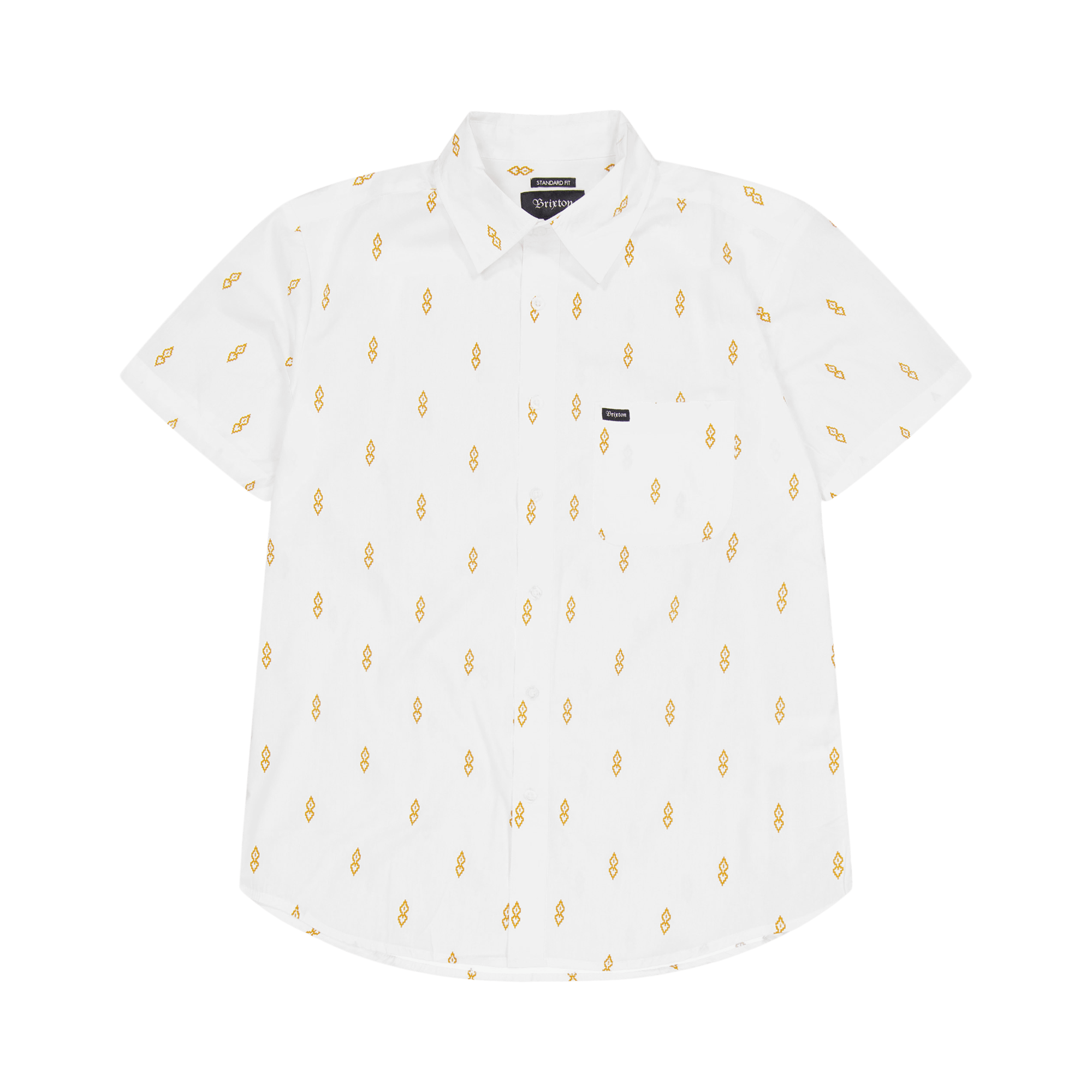 Charter Print Short Sleeve Wov White