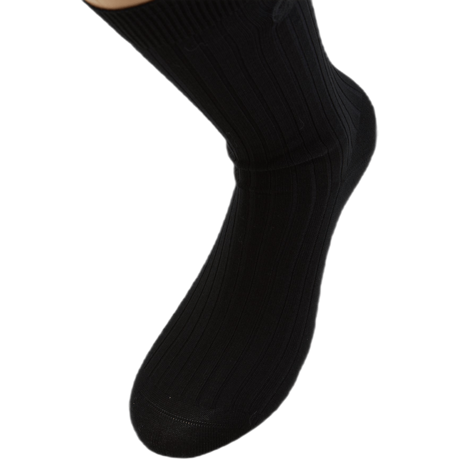 Cotton Crew Socks Black - Bild 3