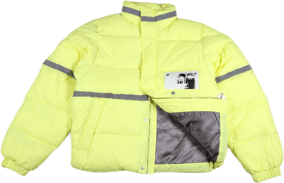 Reflective Down Jacket Yellow - Bild 3