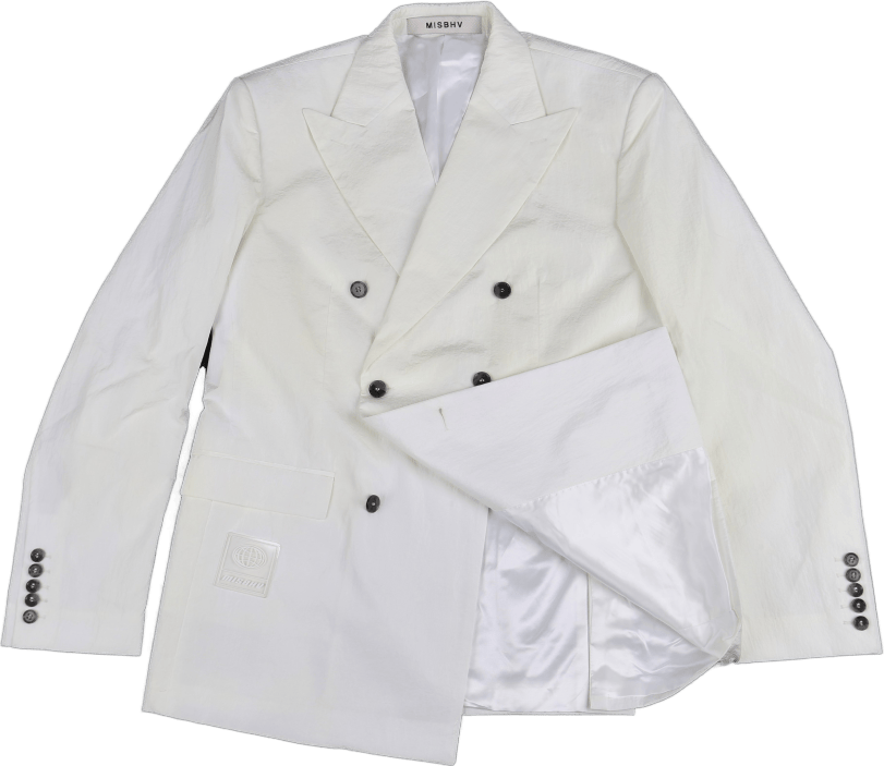 90s Nylon Blazer White - Bild 3