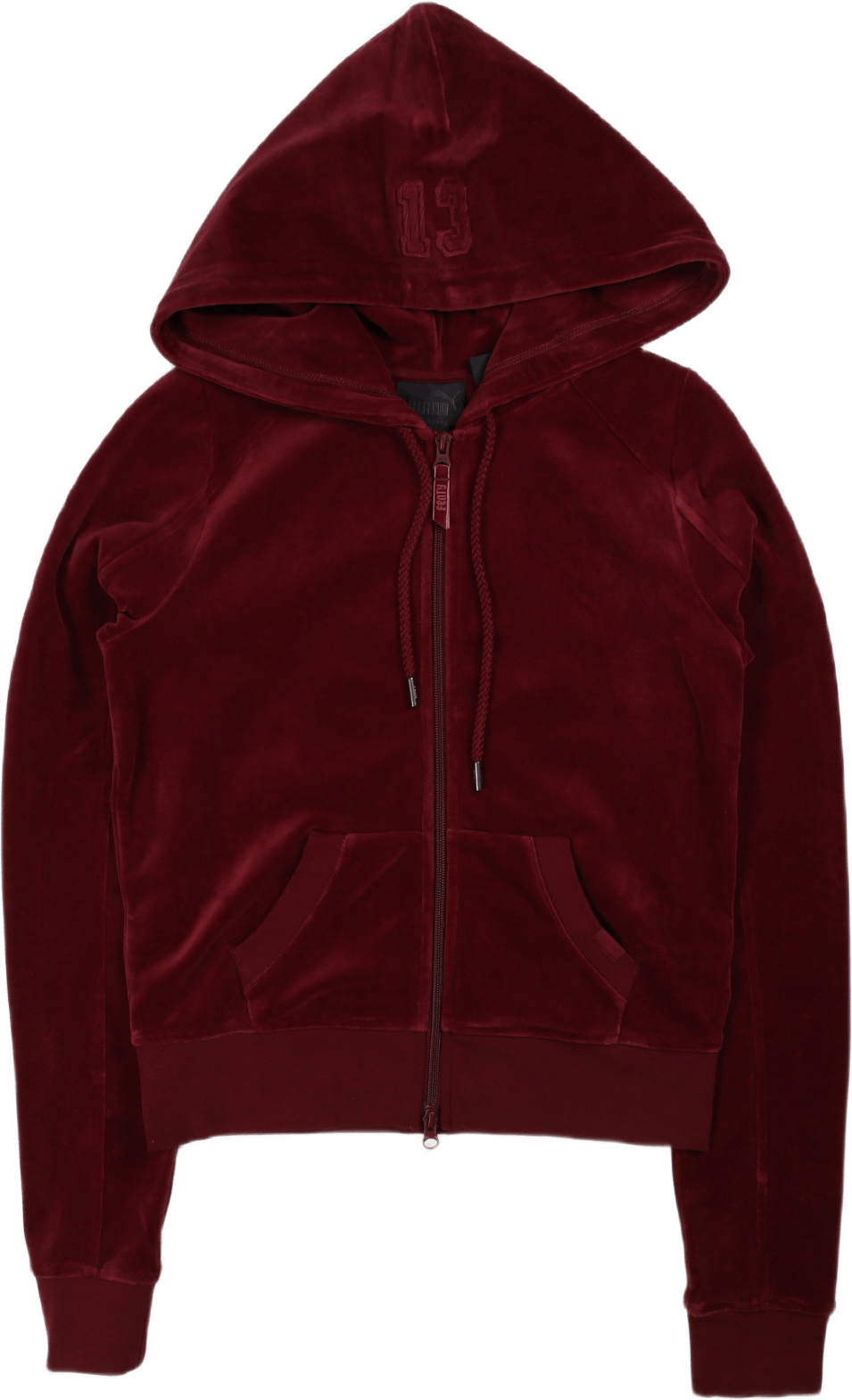 X Fenty Velour Fitted Track Ja Red, Female, Kläder, jackor, Röd, S