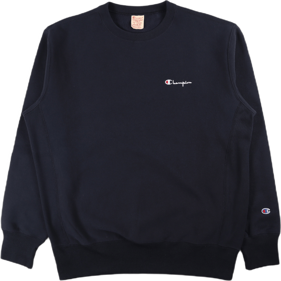 Small Script Crewneck Sweatshi Blue