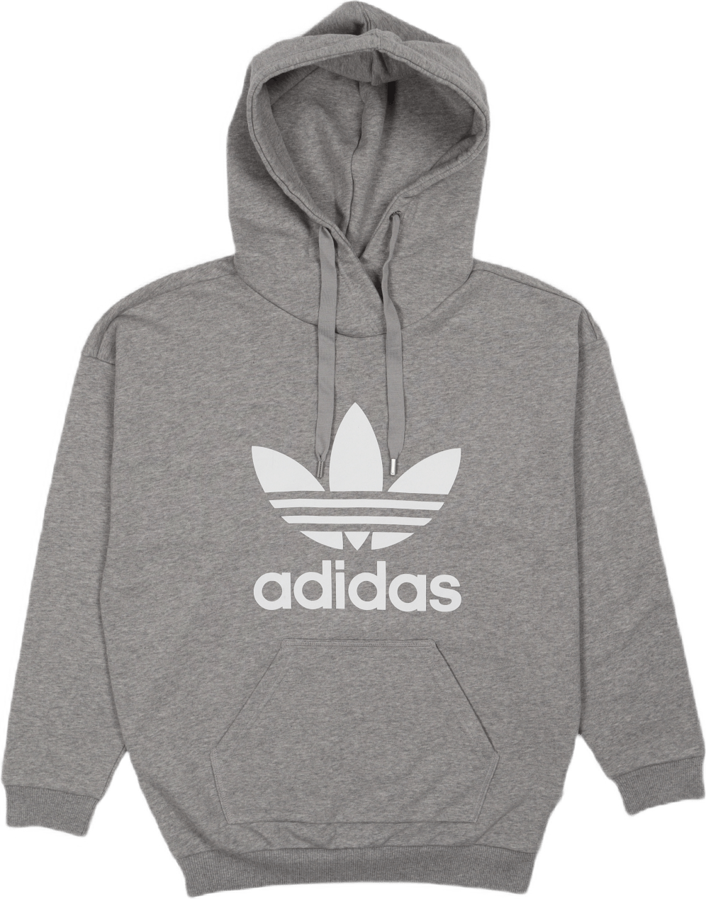 Trefoil Hoodie Gray, Female, Odzież, bluzy i bluzy, Szary, 36