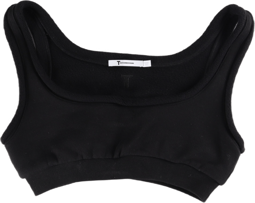 Fleece Bralette Black