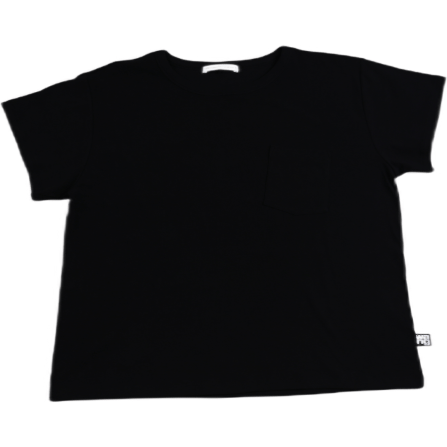 Tilted Pocket T-shirt Black