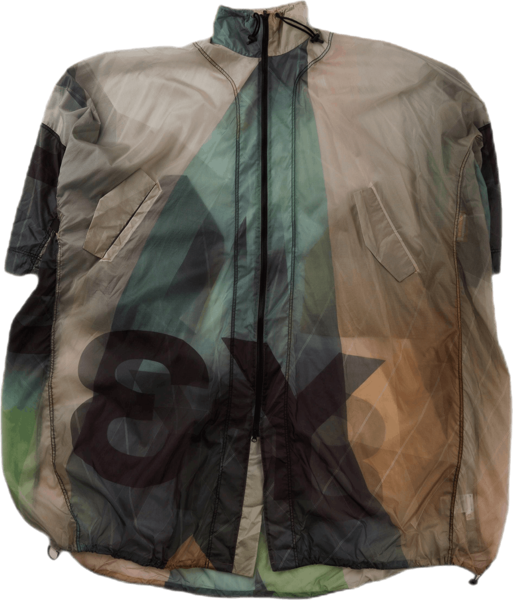 Aop Sailing Poncho White, Unisex, Kläder, jackor, Flerfärgad, M