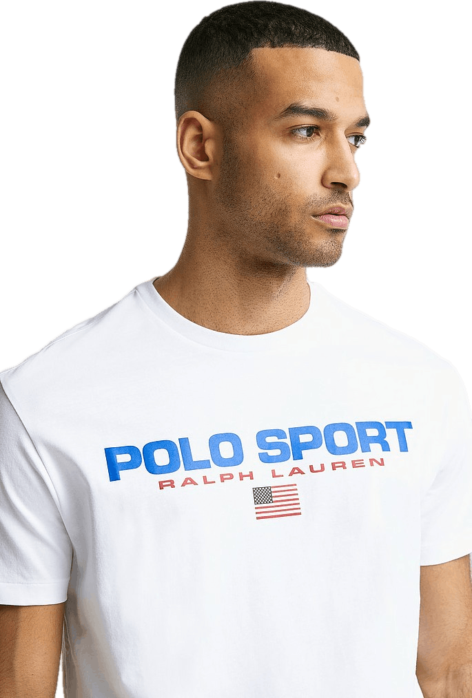 Polo Ralph Lauren Classic Fit Polo Sport Jersey T-Shirt, Male, Klær, Tops, Hvit, S