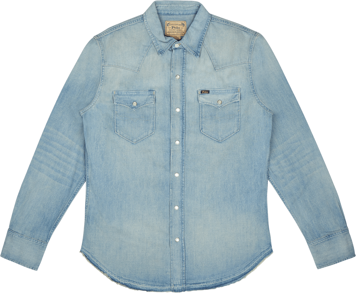 Western Longsleeve Shirt Blue