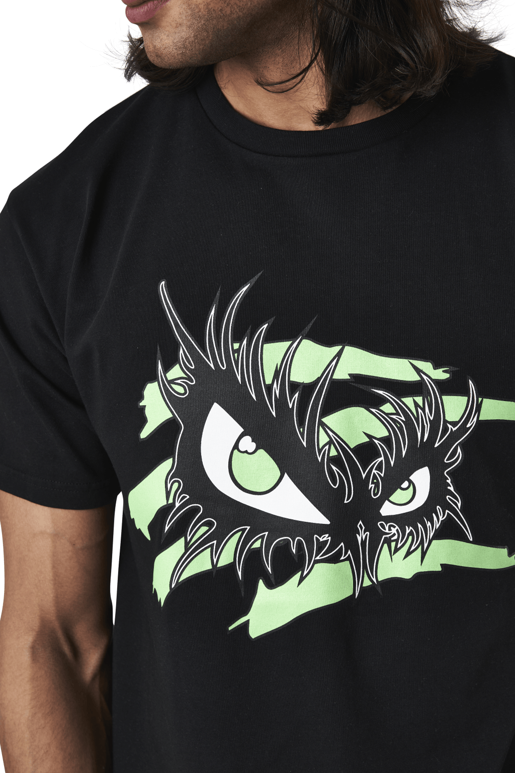 No Shade Collab Tee Black, Male, Kleding, Tops, Zwart, XL