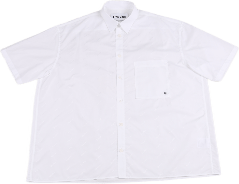 Illusion Short Sleeve Monogram White