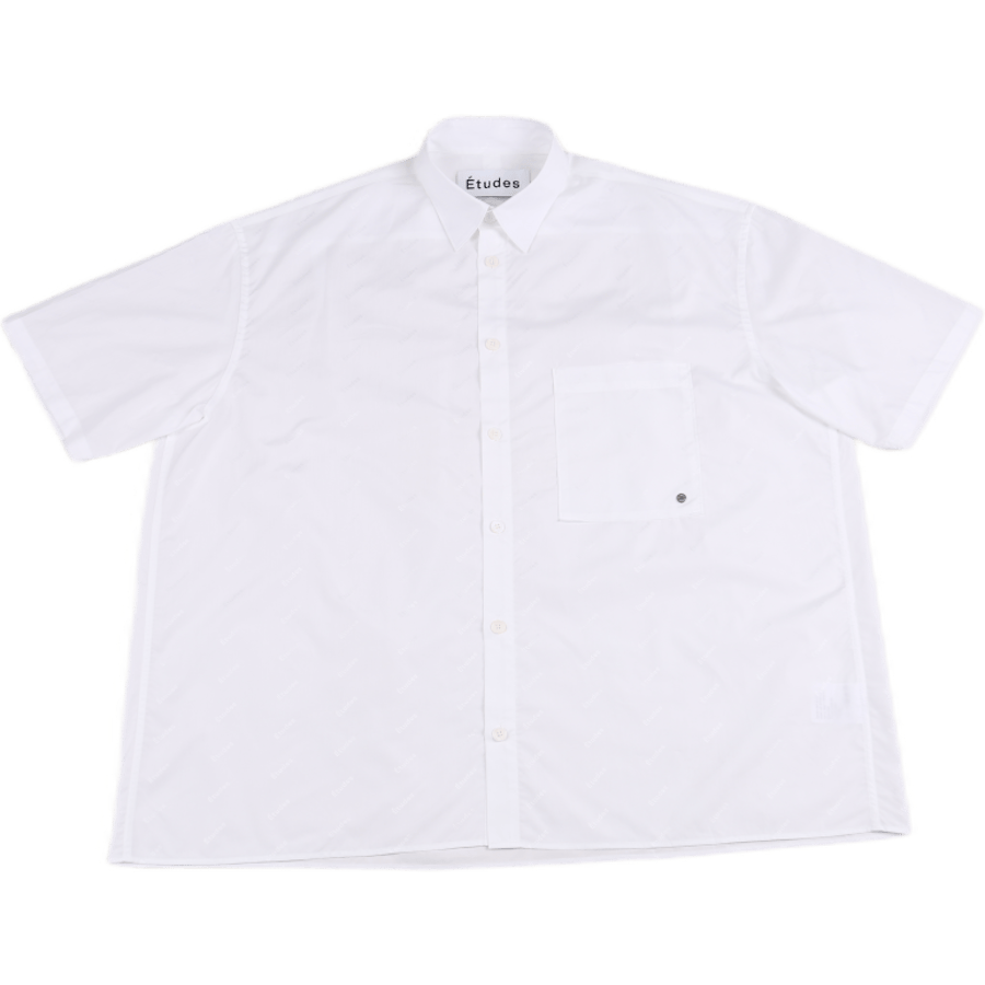 Illusion Short Sleeve Monogram White