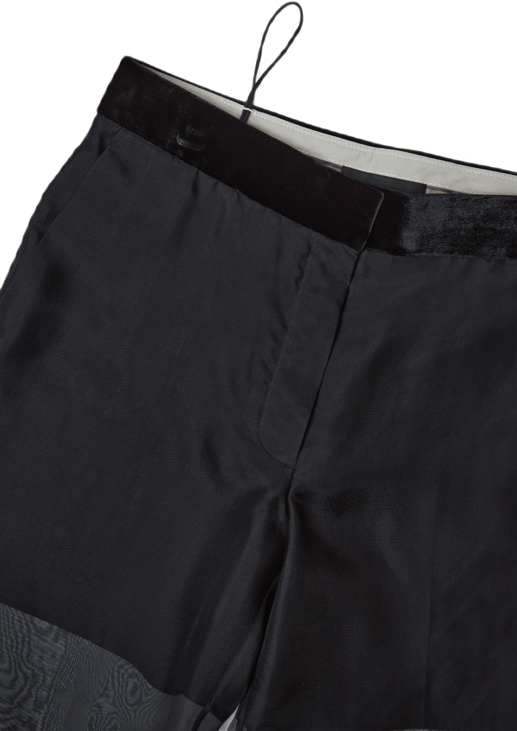Straight Leg Organza Pant Blac Black - Bild 2