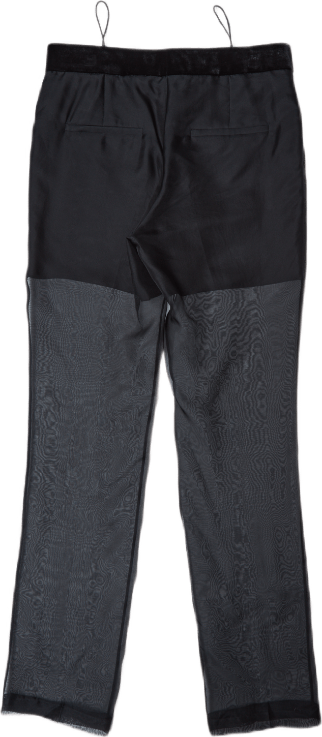 Straight Leg Organza Pant Blac Black - Bild 4