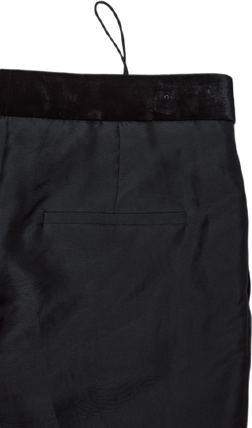 Straight Leg Organza Pant Blac Black - Bild 5