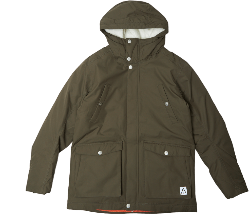 North Parka Green, Male, Kläder, jackor, Grön, L