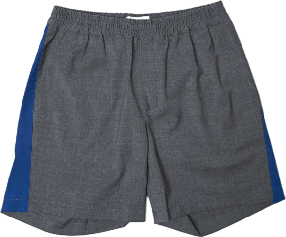 Front Ribbon Shorts Gray, Male, Apparels, Bottoms, Black, XL