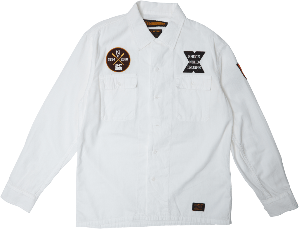 St . Chambray / C-shirt . Ls White