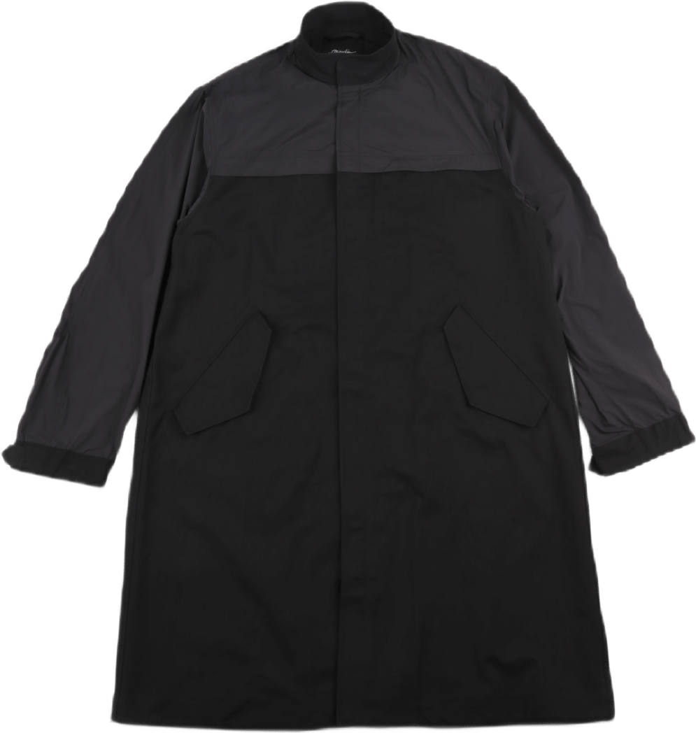Nylon Mix Parka Black