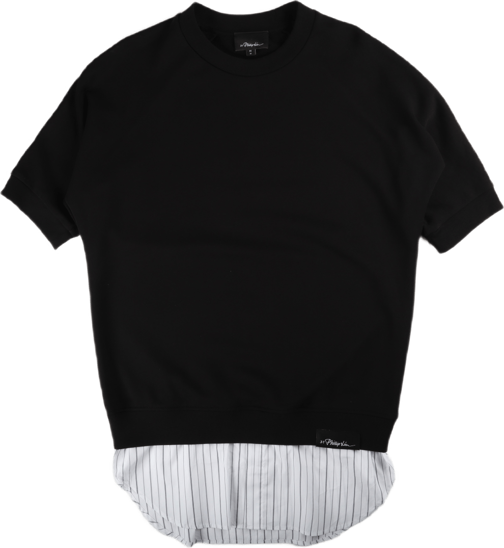 Poplin Tail Sweatshirt Black
