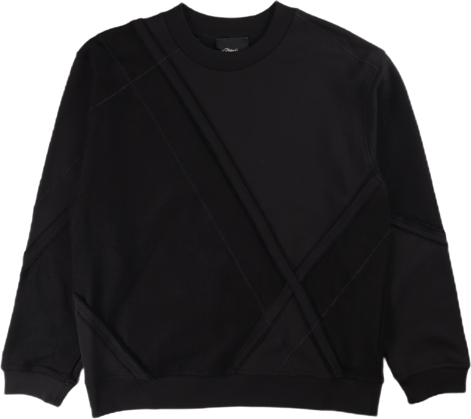 Argyle Patchwork Crew Black