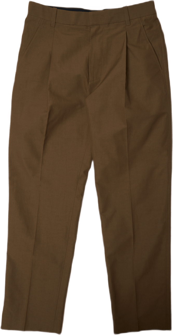 Single Pleat Pant Brown