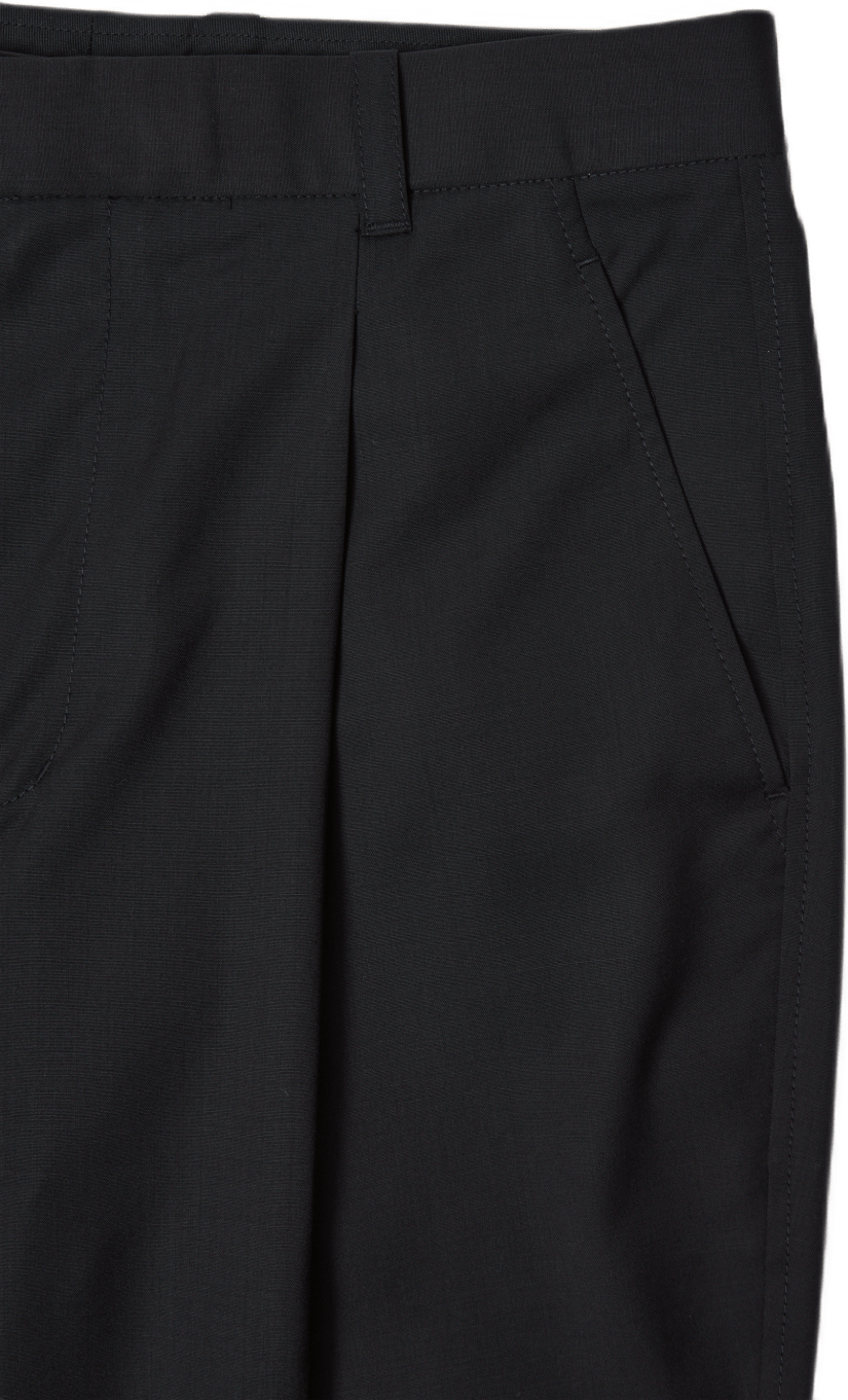 Single Pleat Tapered Trouser Black - Bild 2