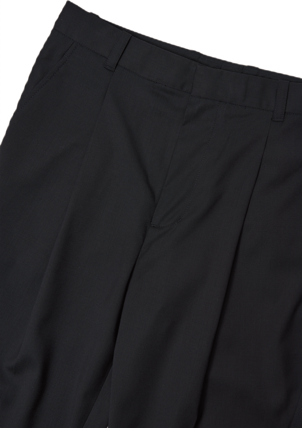 Single Pleat Tapered Trouser Black - Bild 3