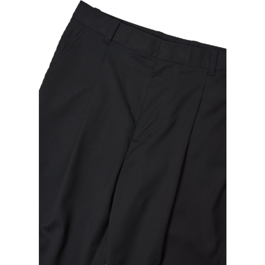 Single Pleat Tapered Trouser Black - Bild 3