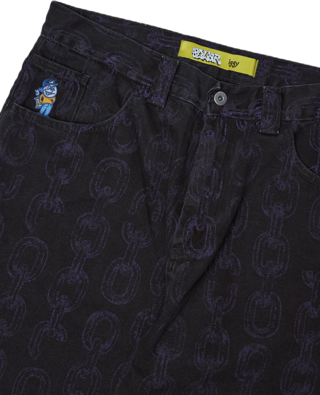 X Iggy 93 Denim Chains Black | Premium 