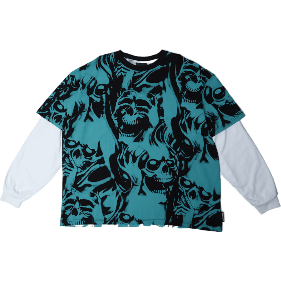 Lol Now Cry Later Double T-shi Blue