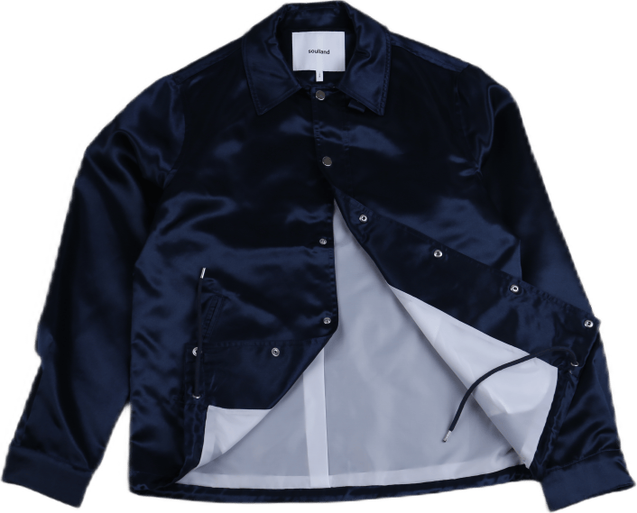 Phil Satin Light Jacket Blue - Bild 3