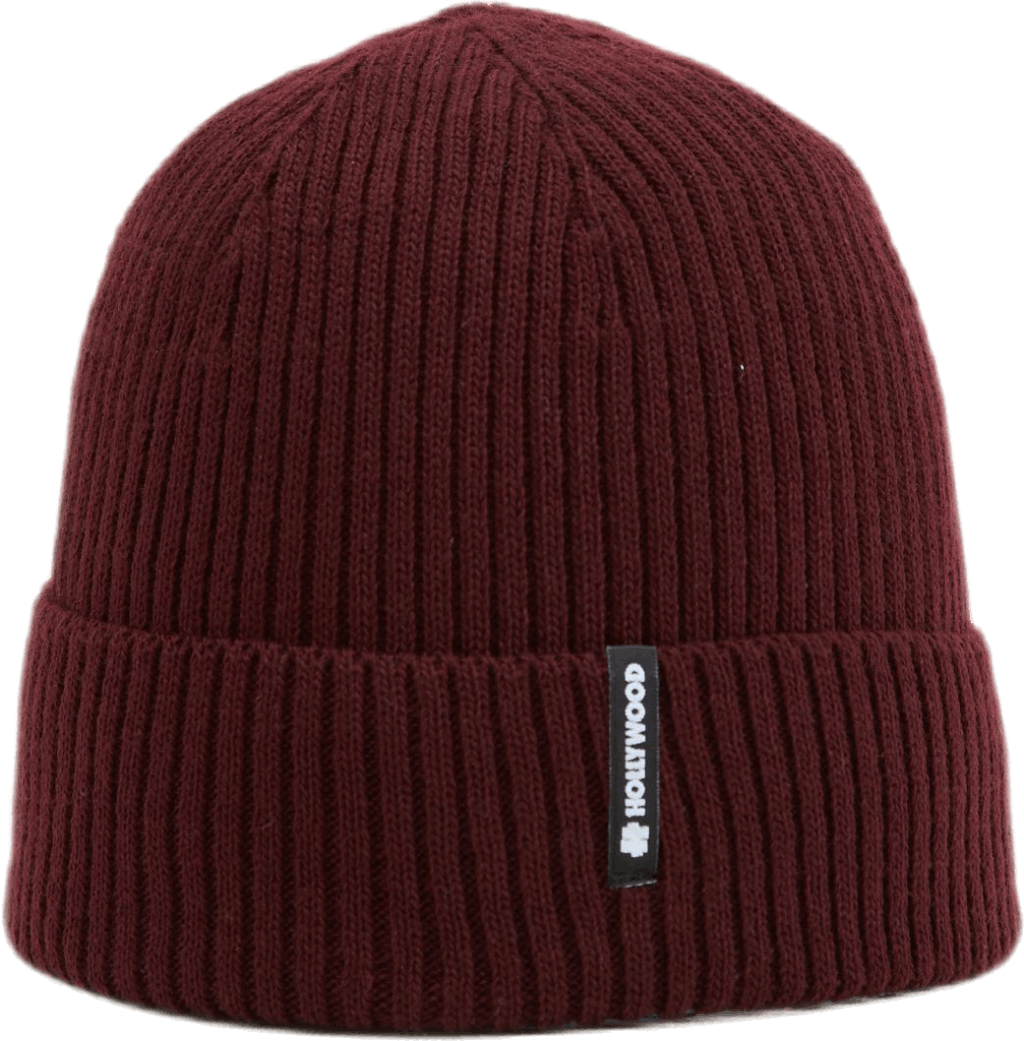 Ribbed Beanie Red, Unisex, Bekleidung, Hüte & Mützen, Rot, ONESIZE