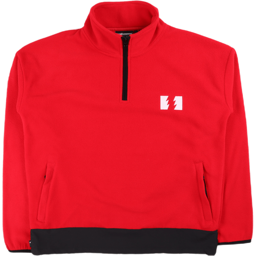 Sonder Half Zip-up Sweatshirt Red