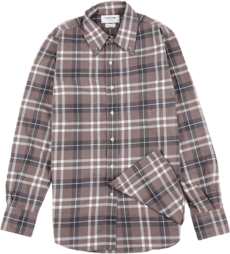 Straight Fit Button Down Gray