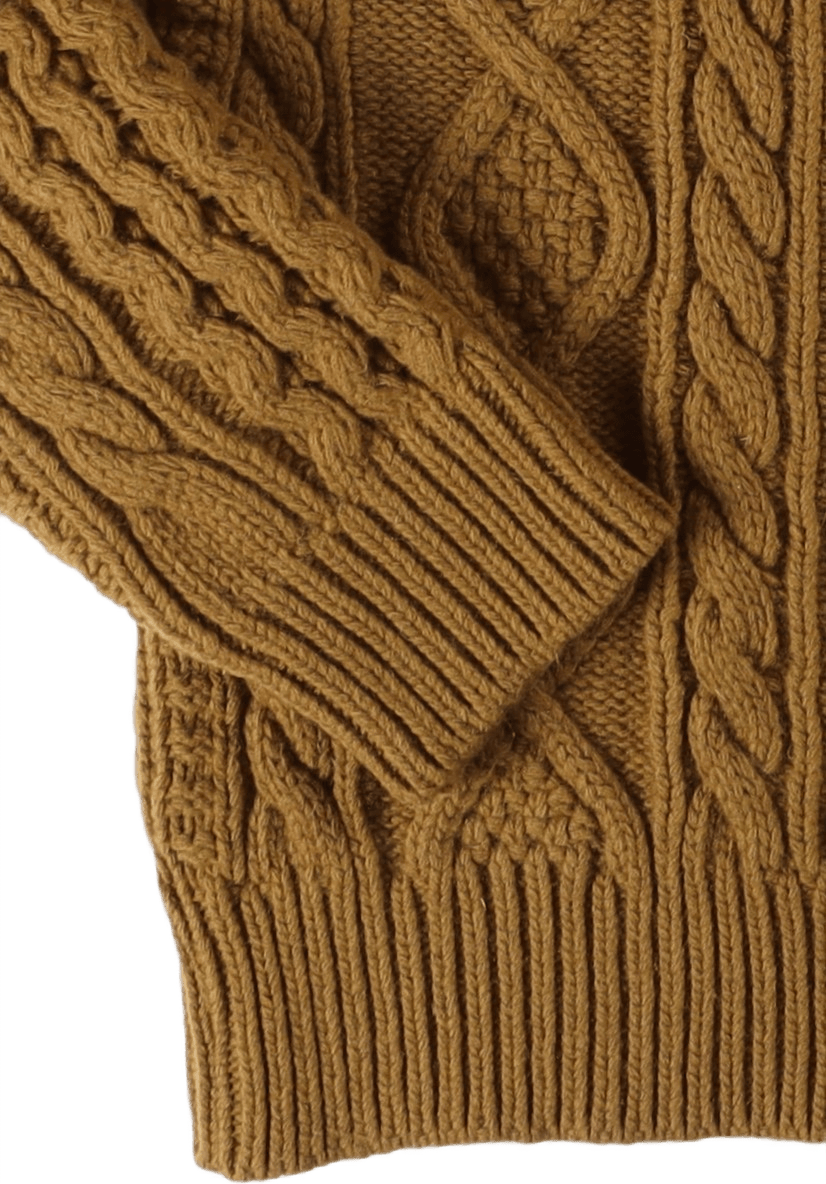 Cable Knit Crew Green - Bild 3