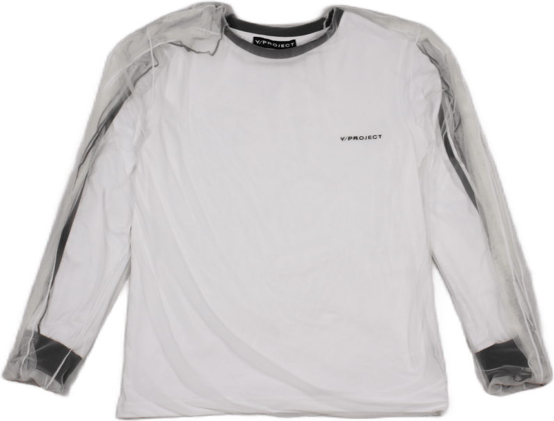 Covered Long Sleeve T-shirt White