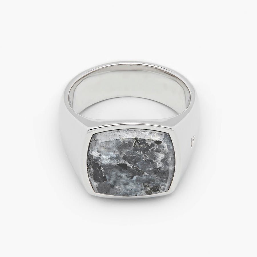 Cushion Larvikite 62 Silver