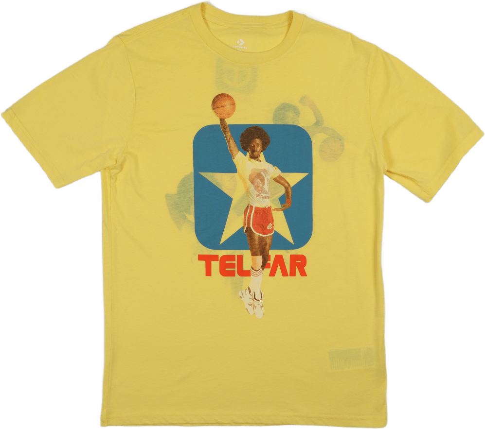 Telfar X Converse Reversible M 20703 Yellow Cream, Unisex, Kleding, T-shirt, Geel, S