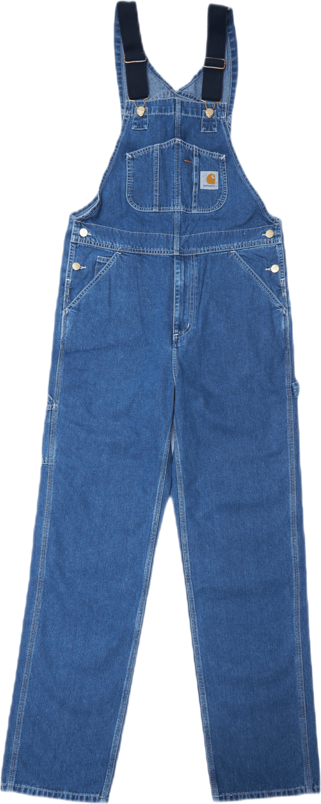 Bib Overall Blue, Unisex, Apparels, Bottoms, Blue, 40/32