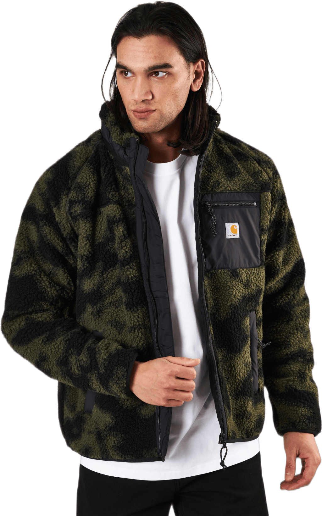 carhartt wip pile prentis liner in camo