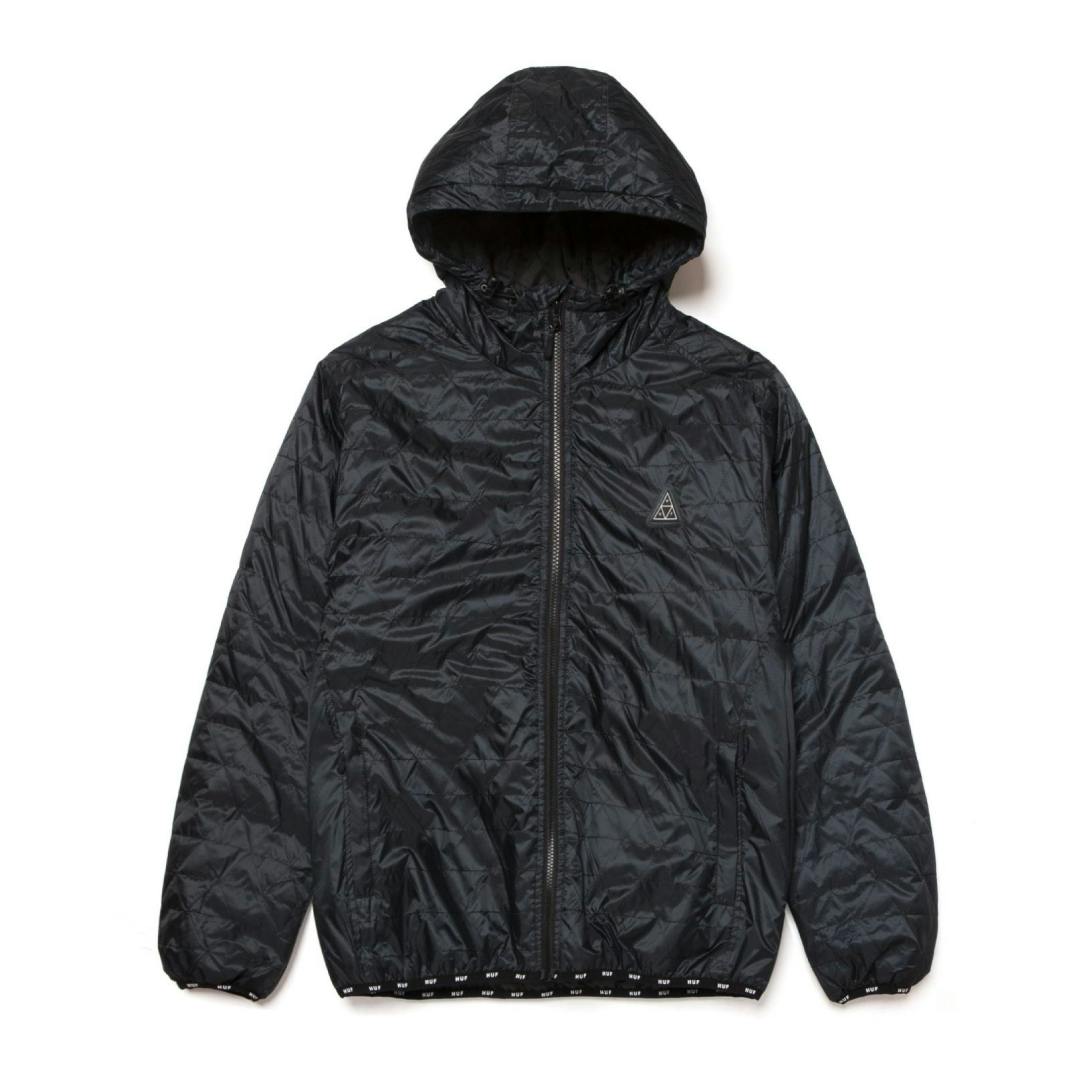 Polygon Quilted Jacket Black