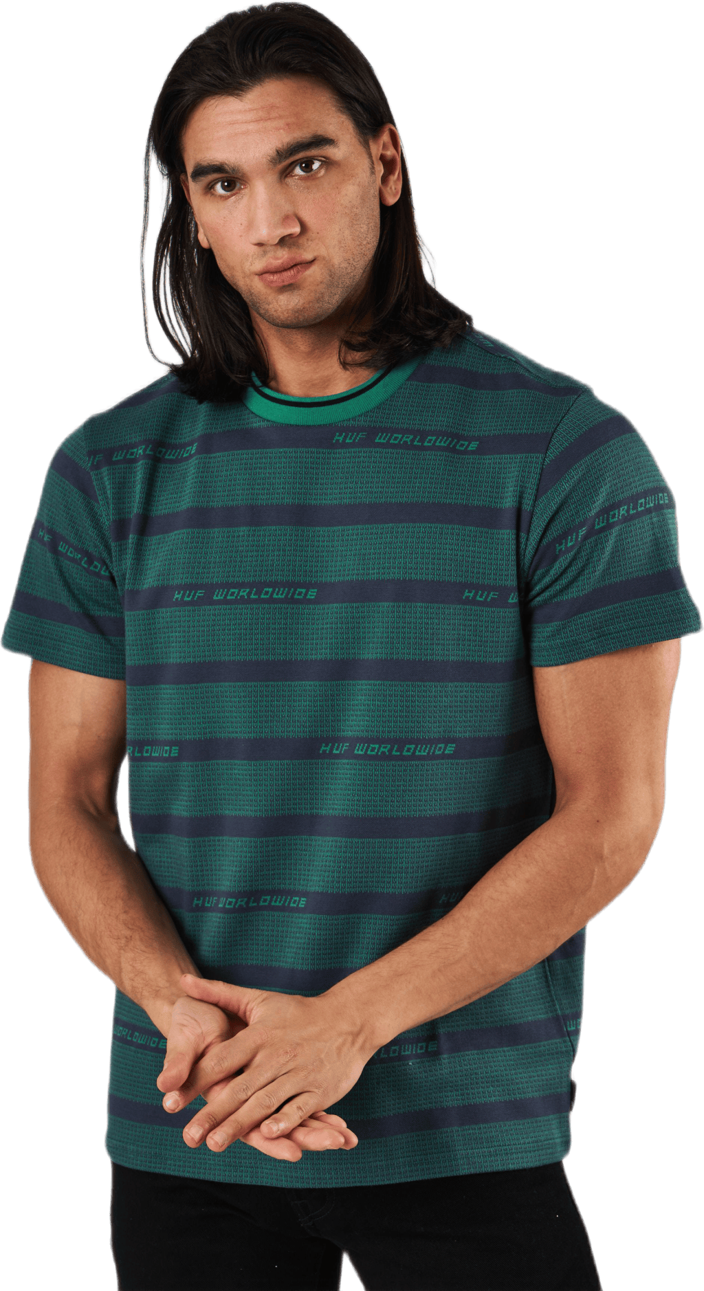 Enzo Striped S/s Knit Top Dynamic Cobalt