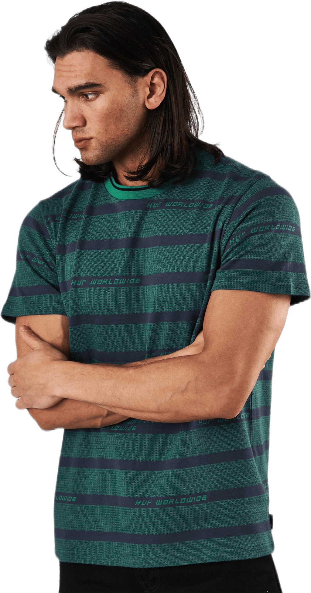 Enzo Striped S/s Knit Top Dynamic Cobalt - Bild 2