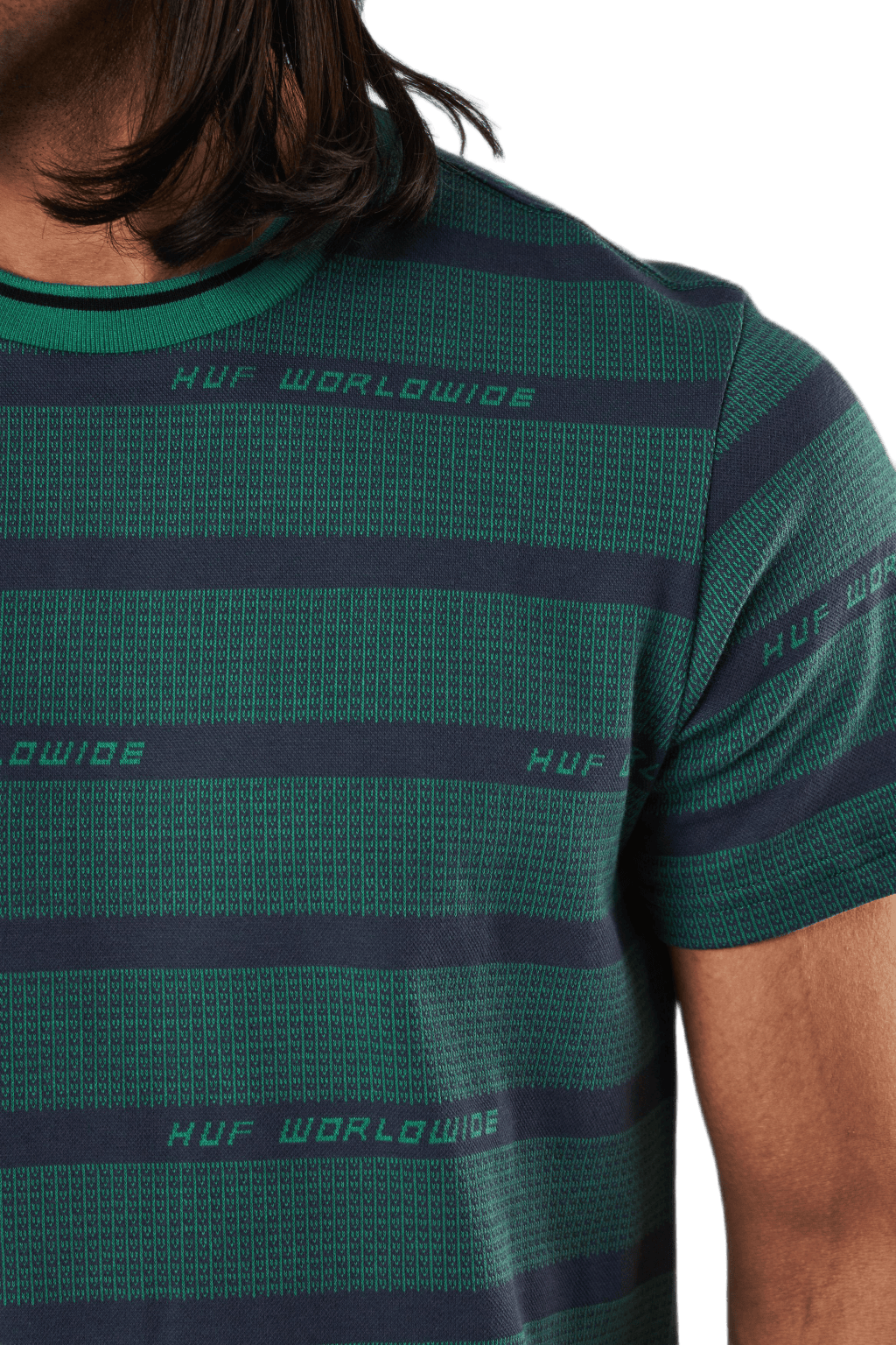 Enzo Striped S/s Knit Top Dynamic Cobalt - Bild 3