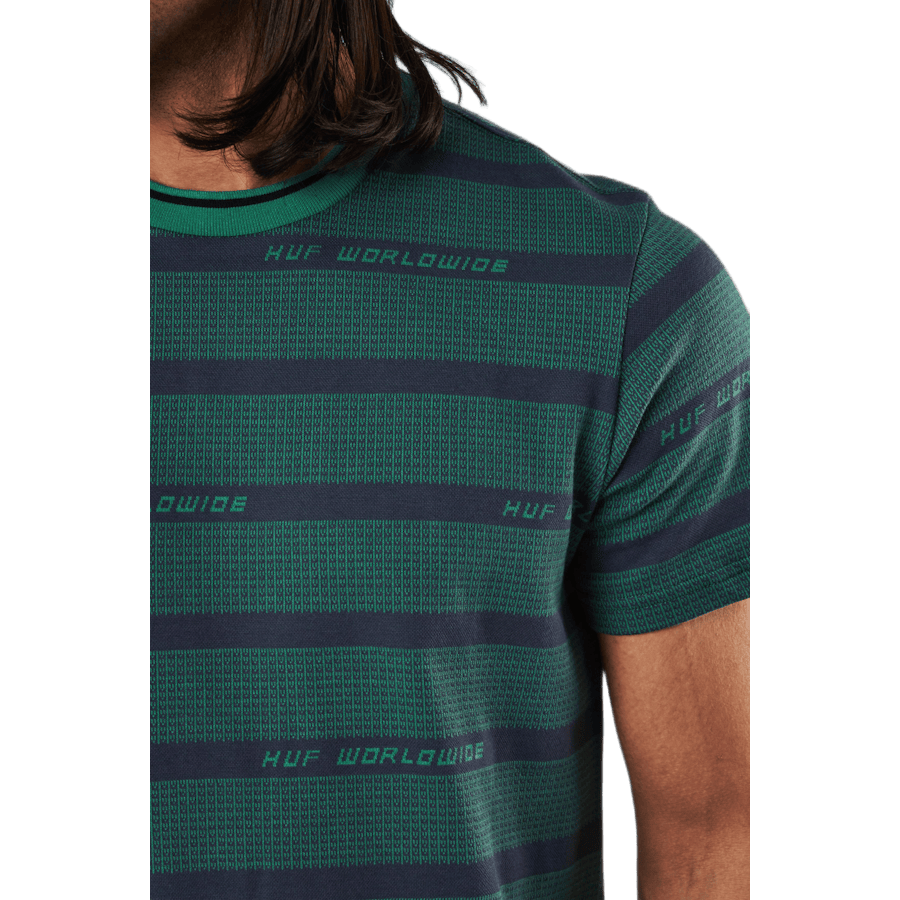 Enzo Striped S/s Knit Top Dynamic Cobalt - Bild 3