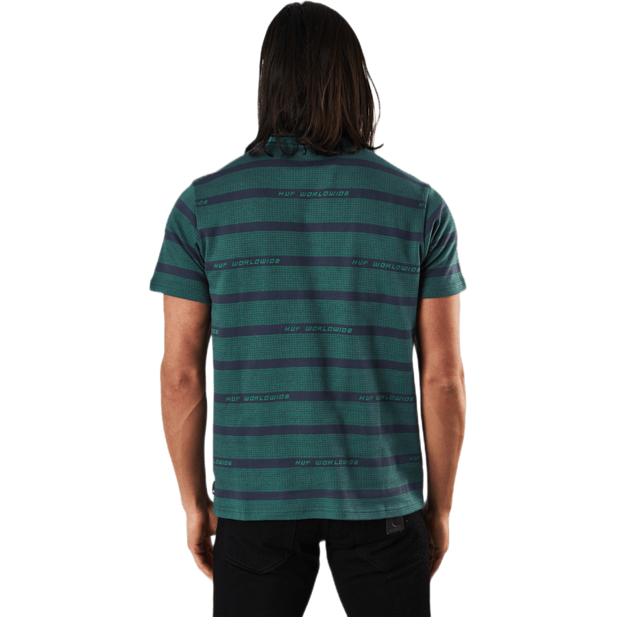 Enzo Striped S/s Knit Top Dynamic Cobalt - Bild 4