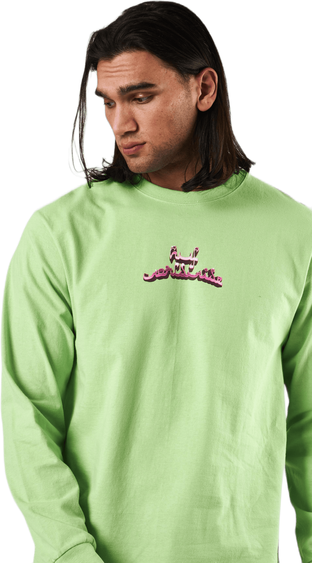 Drinking W The Devil L/s Tee Lime