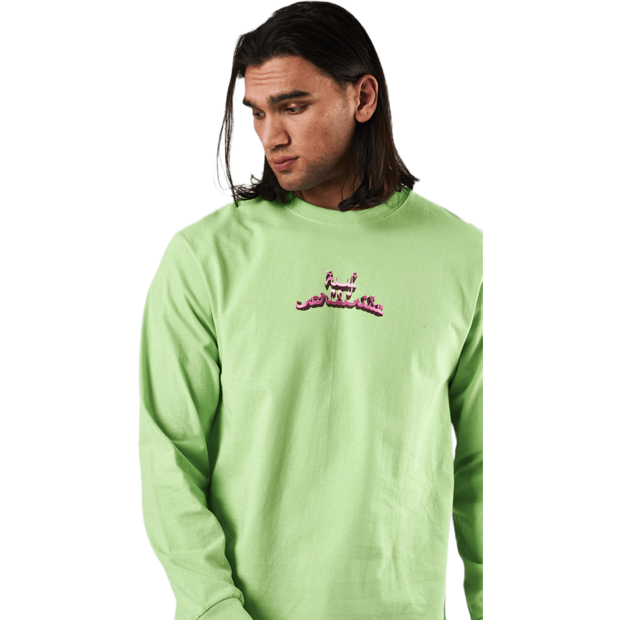 Drinking W The Devil L/s Tee Lime