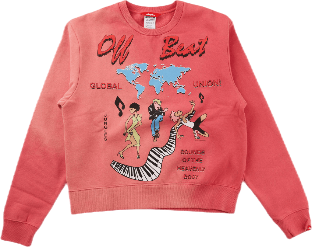 Global Union Crewneck Spray Dyed Red