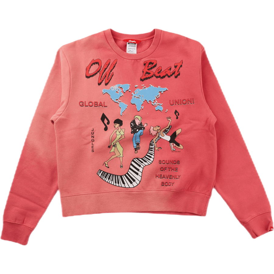 Global Union Crewneck Spray Dyed Red